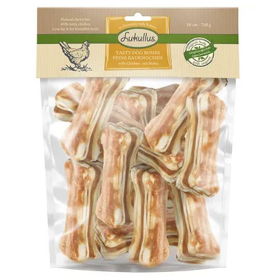 Lukullus os à mâcher Pack XXL 750 g pour chien à prix spécial ! - poulet - 10 cm