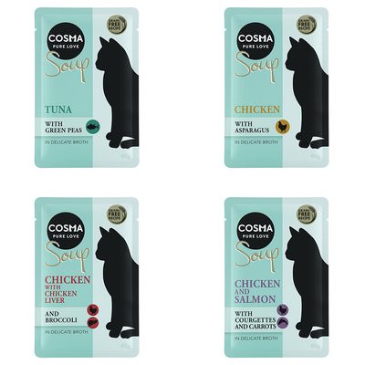 Cosma Soup 24 x 40 g - Pack Ahorro - Pack mixto: 4 variedades