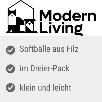 Modern Living Filzkugel-Set Tallinn - 3er Pack