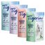 Multipack risparmio! 6 x 5 L Lettiere Tigerino Crystals 4 varianti: 2 x Sensitive, 1 x Profumo di fiori, 2 x Lavanda, 1 x Aloe vera (c.a 13,2 kg)
