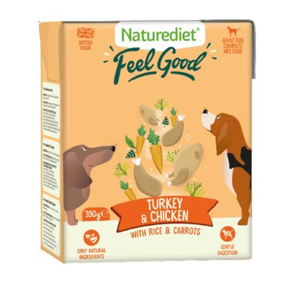 Naturediet Feel Good Adult - Turkey & Chicken 18 x 390g