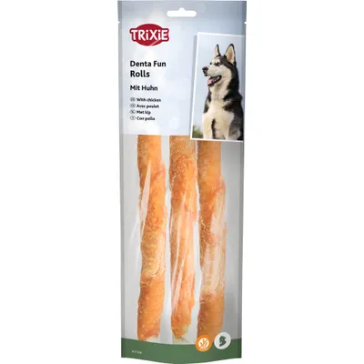 Trixie Denta Fun Rolls con Pollo - 6 pezzi, ca. 28 cm