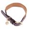 Nomad Tales Bloom halsband, caramel Stl. M: 40 - 46 cm halsomfång, B 32 mm