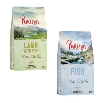 Purizon vegyes próbacsomag 2 x 400 g Bárány & hal + hal (új recept)