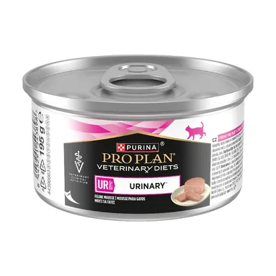 PURINA PRO PLAN Veterinary Diets Feline UR St/Ox Urinary Mousse - 24 x 195g PURINA PRO PLAN Veterinary Diets Feline UR St/Ox Urinary Mousse - 24 x 195g