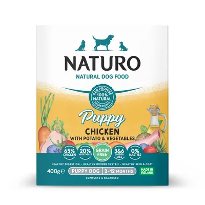 Naturo Puppy Grain Free Chicken with Potato & Vegetables - 7 x 400g