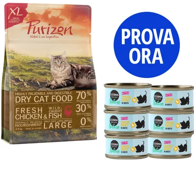 Provalo! Set misto Purizon & Cosma Nature - Adult Pesce