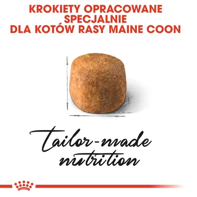 Krokiety opracowane specjalnie dla kotów rasy Maine Coon. tailor-made nutrition.