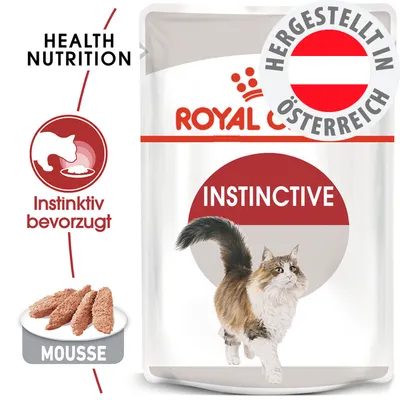 Royal Canin Instinctive Mousse, instinktiv bevorzugt, Health Nutrition, hergestellt in Österreich.