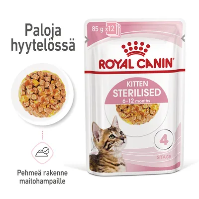 Royal Canin FHN Sterilised Kitten hyytelössä - säästöpakkaus: 48 x 85 g Royal Canin FHN Sterilised Kitten hyytelössä - säästöpakkaus: 48 x 85 g