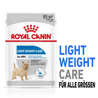 Royal Canin Light Weight Care, Pastete 85 g, für Hunde aller Grössen mit Neigung zur Gewichtszunahme. Unterstützt das Halten des Idealgewichts.