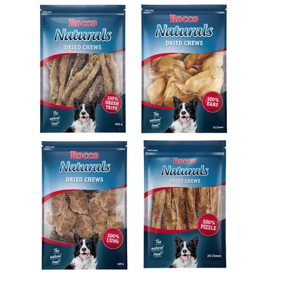 Rocco Natural Chews Mixed Trial Pack - Beef - 4 Varieties