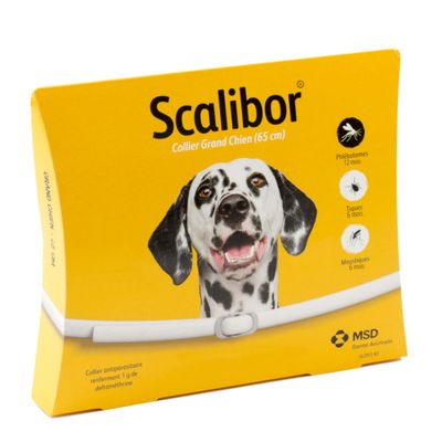Scalibor® Collier antiparasitaire pour chien - 2 colliers grand chien, 65 cm