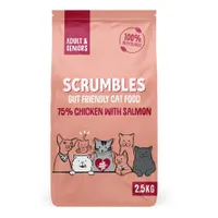 Scrumbles Adult & Senior Salmon Dry Cat Food - 2.5kg