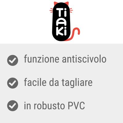 Tiaki. funzione antiscivolo, facile da tagliare, in robusto PVC