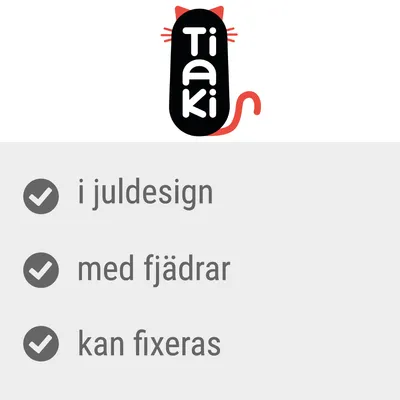 TIAKI kattleksak julgran - 1 st