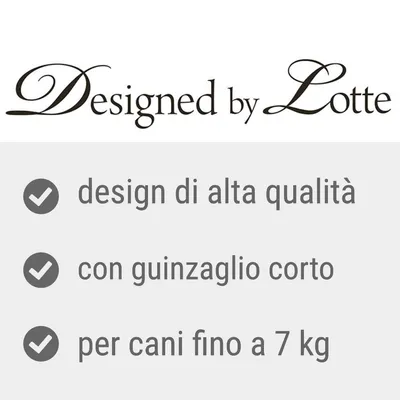 Designed by Lotte, design di alta qualità, con guinzaglio corto, per cani fino a 7 kg