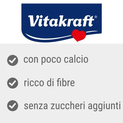 Vitakraft con poco calcio, ricco di fibre, senza zuccheri aggiunti
