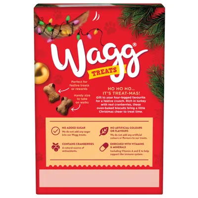 Wagg Christmas Biscuits Treats - 450g