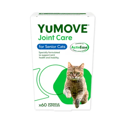 YuMOVE Joint Care for Senior Cats - cat supplements - Saver Pack: 2 x 60 Capsules