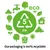 Packaging is made from polypropylene plastic, recycling code 5 PP. Our packaging is 100% recyclable.