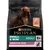 Purina Pro Plan Small & Mini Adult 1+ Sensitive Skin, N°1 ingrédient saumon, sac de croquettes pour chien visible sur l’emballage.