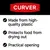 CURVER. Made from high-quality plastic, protects food from drying out, practical opening. CURVER. Made from high-quality plastic, protects food from drying out, practical opening.