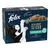 Felix Deliciously Sliced Fish Selection in jelly, steam cooked, with 90% animal proteins, includes salmon, tuna, cod and plaice chunks. Pack contains 12 portions.