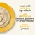 Made with natural ingredients, no artificial colours, flavours or preservatives, and high quality protein. Image shows a plate of food beside these product claims.