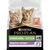 Sachet Purina Pro Plan Sterilised Kitten Healthy Start, ingrédient principal saumon, pour chatons de moins d’un an. Texte visible : STERILISED, KITTEN, <1, HEALTHY START, N°1 INGRÉDIENT SAUMON.