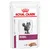 Veterinary renal loaf food pouch with product name and image of food texture shown on packaging.
