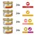 Purina Gourmet Gold Gravy Collection, 24x with beef, 24x with chicken & liver, 24x with salmon & chicken, 24x with turkey & duck. Four tins shown with flavour icons and text.