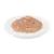 Close-up of wet food on a white plate, showing the product’s texture and colour.