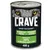 Lata de 400 g Crave. Texto visível: Satisfy Their Nature, Hochwertiges Protein, Getreidefreie Rezeptur, Hergestellt mit 100% natürlichem Lamm & Rind.