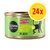 Cosma Pure Love Kitten Chicken Breast in Jelly, 24 pack shown on can label with silhouette of animal and chicken icon.