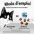 Mode d'emploi : rations journalières recommandées pour chat adulte (4 kg) jusqu'à 13 g, soit environ 35 pièces. Texte visible : Knabber Mix Original montré ici.
