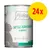 Mjamjam Nassfutter für Katzen, Sorte: Saftiges Hühnchen an Brokkoli, getreidefrei, viel Fleisch. Packungsgrösse: 24x Dose.