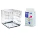 Lot : cage de transport Double Door + tapis absorbants Savic Puppy Trainer pour chien - cage l 55 x P 78 x H 61 cm + tapis L, L 60 x l 45 cm, 50 tapis