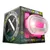 Luz LED recargable USB MATRIX ULTRA para mascotas, color rosa, en su caja. Texto visible: 'Ultimate pets safety LED', 'water proof', 'sport outdoor', 'super bright', 'fits any size'.