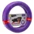 Ferplast Puller Standard, purple fitness ring for dogs. Contains 2 rings, floats and made of robust material. Packaging shows dog with ring in training.