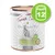 Lot de 12 boîtes Terra Canis Hypoallergen, kangourou avec panais, sans céréales, texte en allemand visible sur l’étiquette, labels 100 % naturel et vegan visibles.
