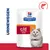 Hill's Prescription Diet c/d multicare stress natvoer verpakking met kat, tekst 'URINEWEGEN' en visicoon zichtbaar. Hill's Prescription Diet c/d multicare stress natvoer verpakking met kat, tekst 'URINEWEGEN' en visicoon zichtbaar.