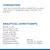 Composition: meat and animal derivatives (beef 8%), cereals, vegetable derivatives, minerals, oils, fats. Analytical constituents: protein 4.4%, fat 2.7%, moisture 80%, vitamins A and D3.