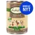 Lukullus Ente & Kalb, Adult, 400 g. Kokeile nyt. Tekstit saksaksi ja englanniksi: Duck & veal with sweet potato, apple and linseed oil. Kuvassa ankka ja vasikka.