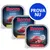 Tre förpackningar Rocco Classic våtfoder, smaker: Beef with poultry, Beef with green tripe, Pure beef. Text på blå cirkel: PROVA NU. Synlig text: 100% fresh ingredients & grain-free, 300 g. Tre förpackningar Rocco Classic våtfoder, smaker: Beef with poultry, Beef with green tripe, Pure beef. Text på blå cirkel: PROVA NU. Synlig text: 100% fresh ingredients & grain-free, 300 g.