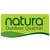 natura Outdoor kvalitet. Varumärkeslogotyp med grön bakgrund.