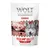 Wolf of Wilderness Wild Bites High Valley Mini, fresh chicken with beef, 100% grain-free recipe, 180 g. Texte en anglais.