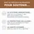 Avec de précieux nutriments pour soutenir le système immunitaire, la protection cellulaire et la santé cutanée. Vitamine C, bêta-glucanes, vitamine E, zinc, biotine visibles.
