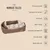 Nomad Tales München hondenmand met beige pluche binnenkant. Zichtbare tekst: Premium quality, Designed for comfort, Soft touch, Warm inside, Machine washable 30°, Non-slip base, Made with love.