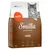 Sac de 4 kg Smilla Senior pour chat, saveur poultry, mentions visibles : Food for a lifetime, enough energy, omega fatty acids, yucca schidigera. Chat gris illustré sur l’emballage.